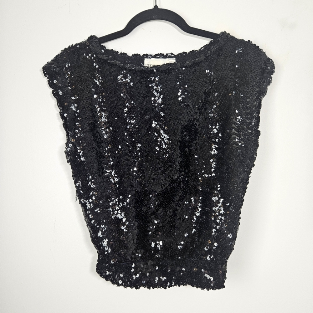 Creations III Sequins Black Top